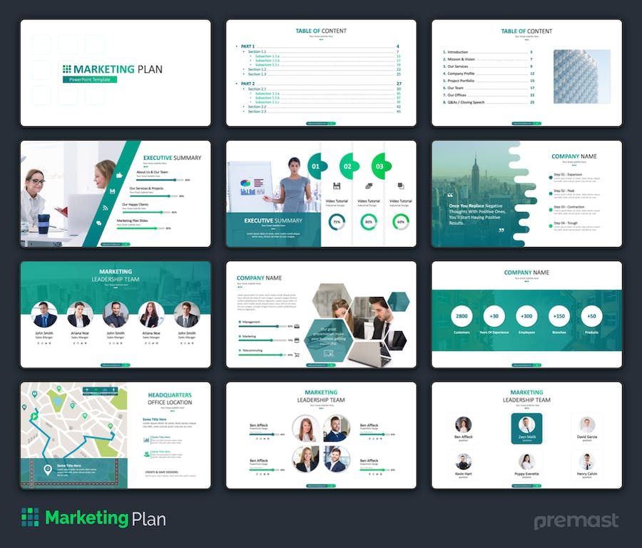 80页营销计划计划总结PPT模板 - 顶尖PPT