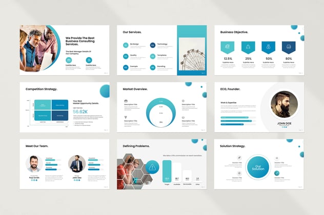 商业计划PowerPoint模板 - 顶尖PPT