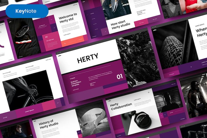 深色业务展示keynote模板 - 顶尖PPT