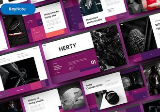 深色业务展示keynote模板 - 顶尖PPT