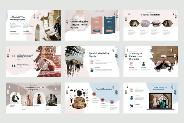 国外斋月节日介绍PPT模板 - 顶尖PPT