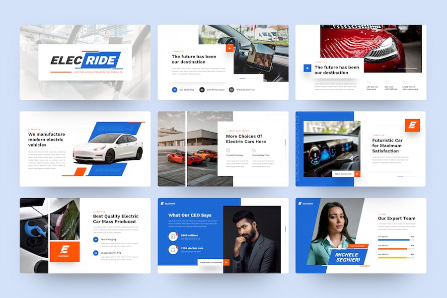 电动汽车发展介绍新能源汽车创业投资PPT模板 - 顶尖PPT