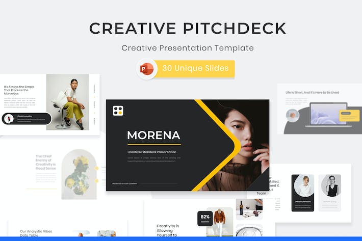 创意设计项目提案路演PPT模板 - 顶尖PPT