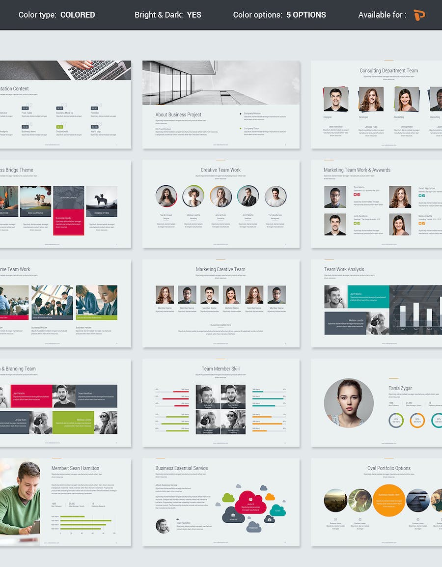 欧美商务业务合作项目展示国外PPT模板 - 顶尖PPT