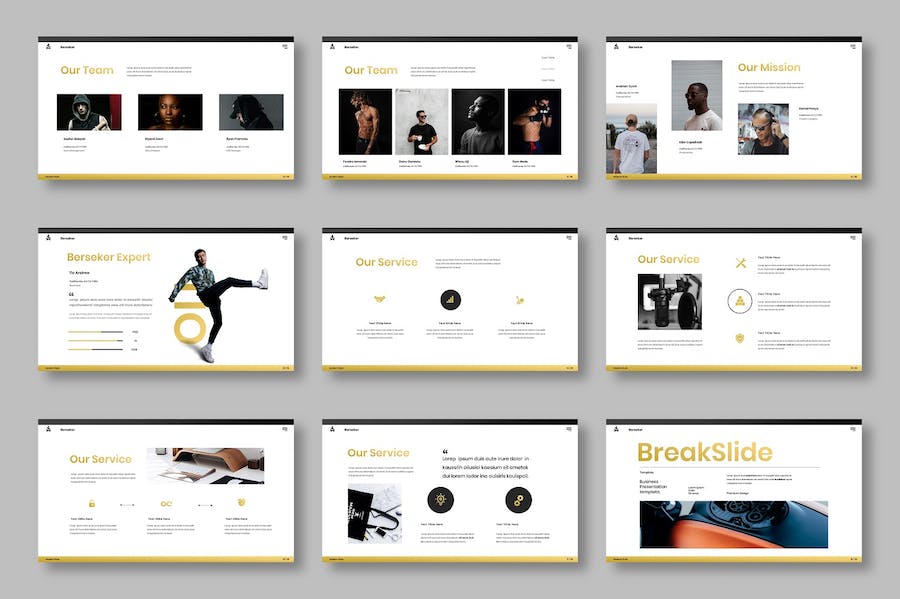 商务企业服务推广宣传Keynote模板 - 顶尖PPT