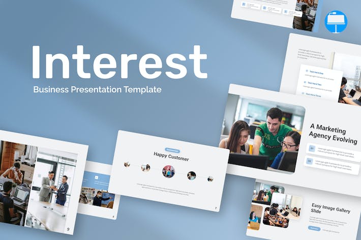 业务合作公司会议工作环境keynote模板 - 顶尖PPT