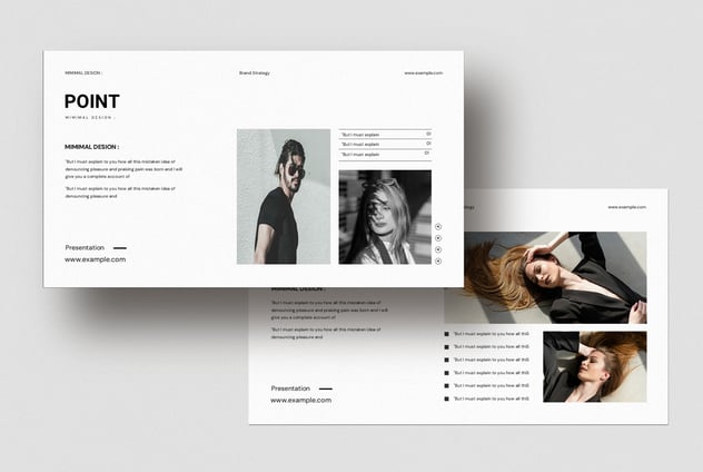 极简时尚品牌战略PPT模板 - 顶尖PPT