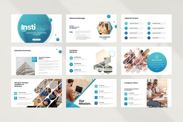 商业计划PowerPoint模板 - 顶尖PPT