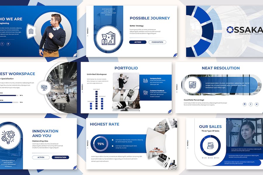 商务项目方案工作汇报PPT模板 - 顶尖PPT