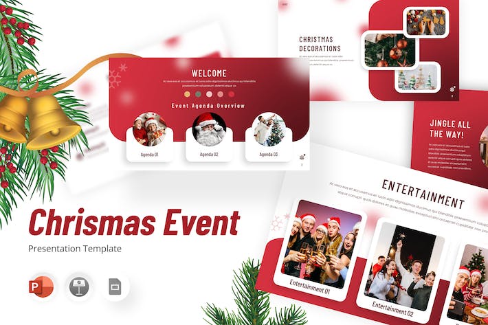 圣诞节活动庆祝推广PPT模板 Retry - 顶尖PPT