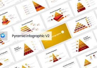 金字塔层级结构关系信息图表Keynote模板 - 顶尖PPT