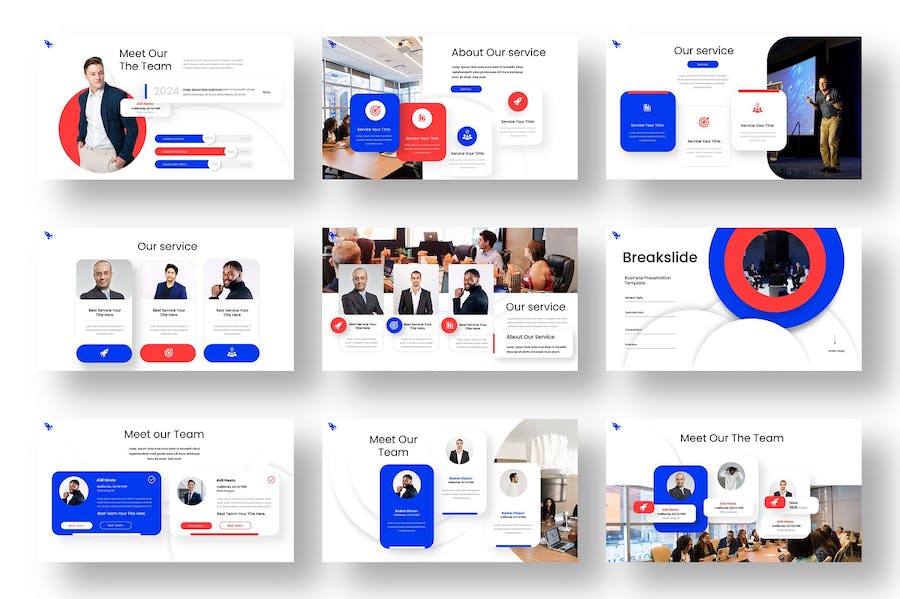 高端商务企业公司团队展示PPT模板 - 顶尖PPT