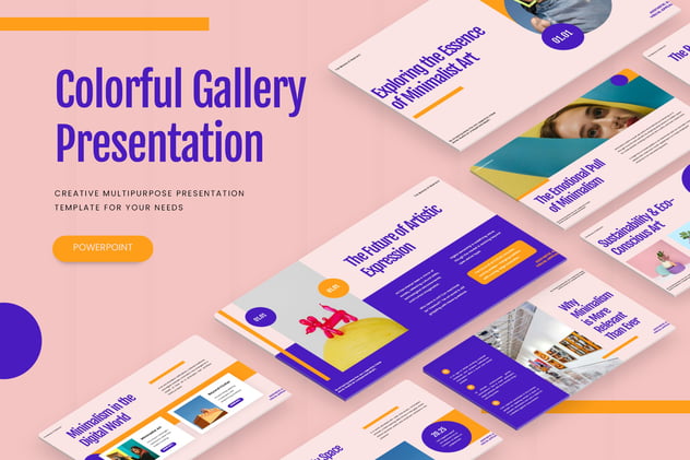 彩色图库PPT模板 - 顶尖PPT