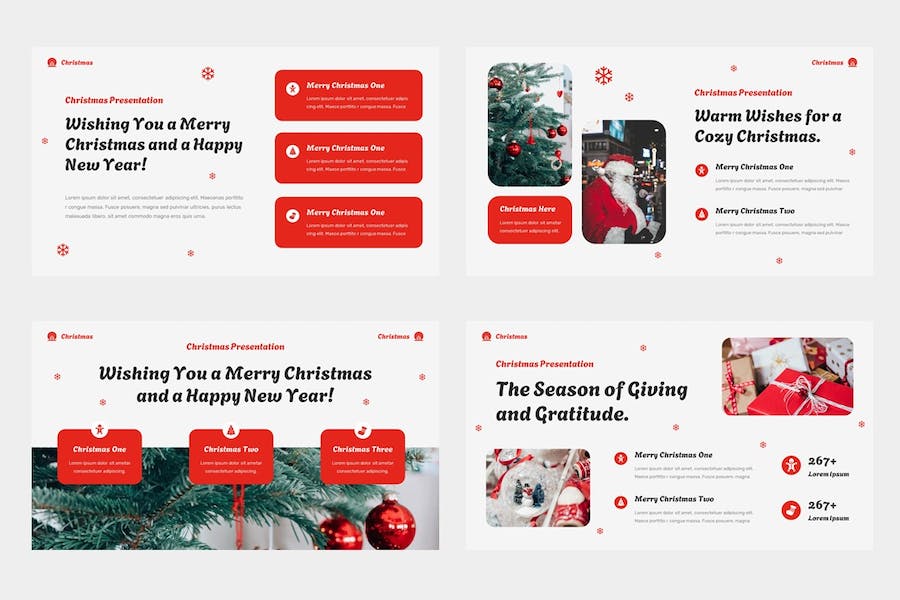 圣诞快乐创意设计演讲Keynote模板 - 顶尖PPT