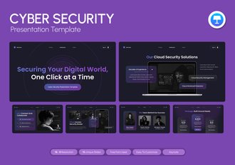 网络安全防护信息保护方案Keynote模板 - 顶尖PPT