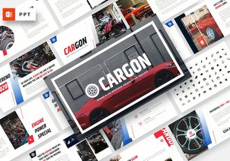 货运车库汽车维修车间PPT模板 - 顶尖PPT