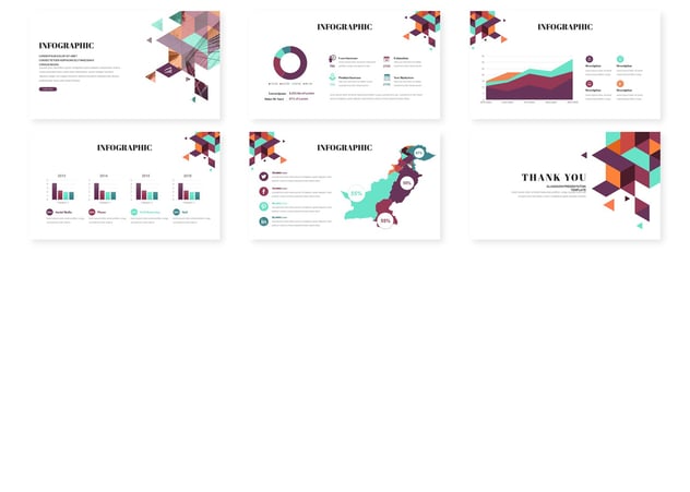 创意菱形组合设计keynote模板 - 顶尖PPT