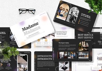 创意机构作品展示设计Keynote模板 - 顶尖PPT