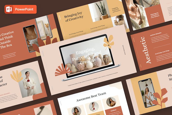 审美艺术设计创意展示PPT模板 - 顶尖PPT