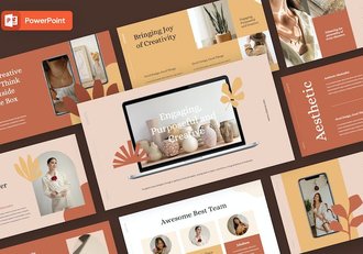 审美艺术设计创意展示PPT模板 - 顶尖PPT