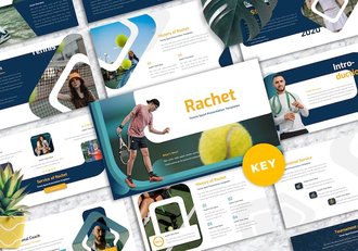 网球赛事介绍运动培训方案keynote模板 - 顶尖PPT