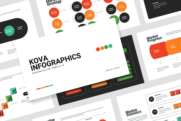 商业概念流程信息图形PPT模板 - 顶尖PPT