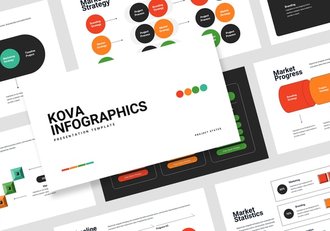 商业概念流程信息图形PPT模板 - 顶尖PPT