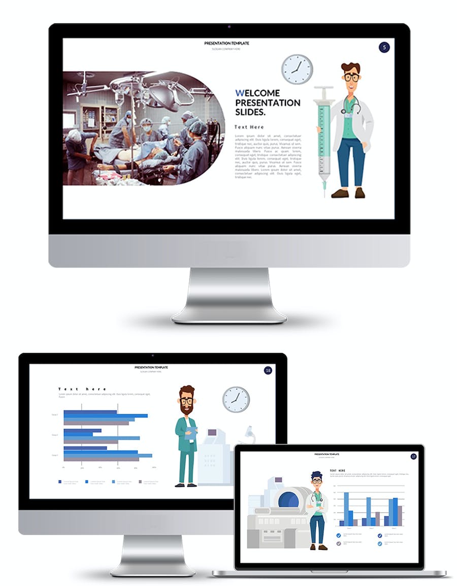 医疗机构健康服务展示Keynote模板 - 顶尖PPT