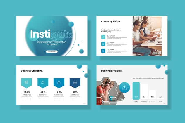 商业计划PowerPoint模板 - 顶尖PPT