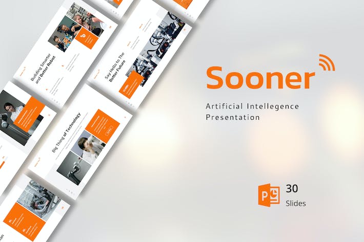 人工智能技术变革应用PPT模板 - 顶尖PPT