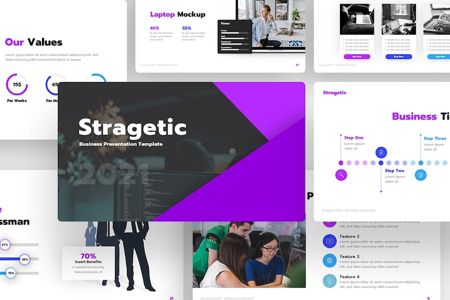 战略布局市场营销策划国外商业PowerPoint-模板 - 顶尖PPT