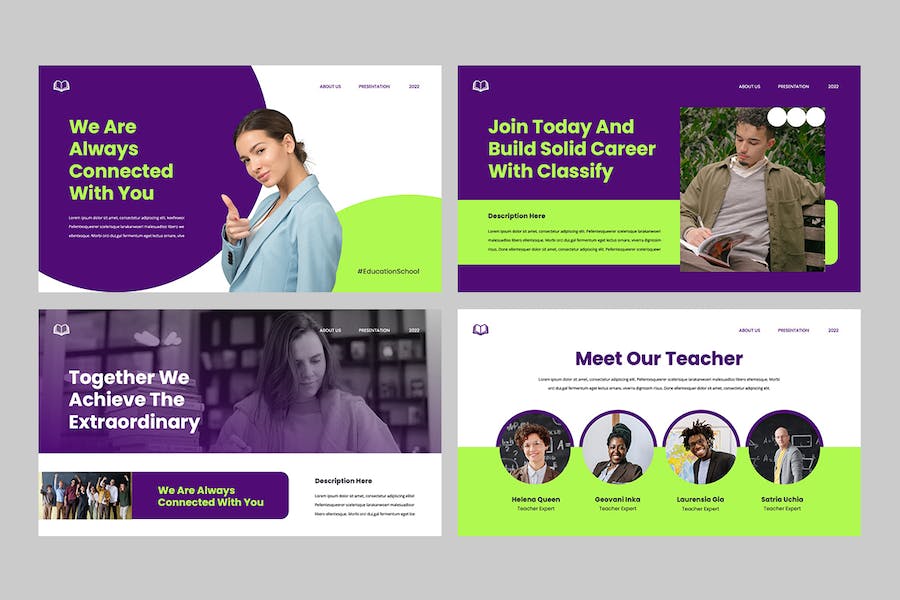 教育分类课程教学大纲设计PPT模板 - 顶尖PPT