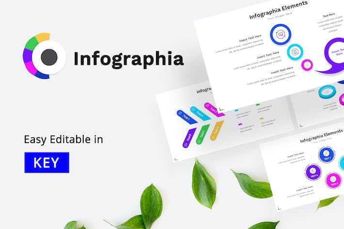 高级感信息图形展示Keynote模板 - 顶尖PPT