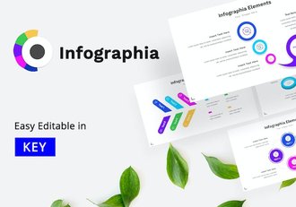 高级感信息图形展示Keynote模板 - 顶尖PPT