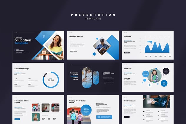 教学培训教育行业演示PPT模板 - 顶尖PPT