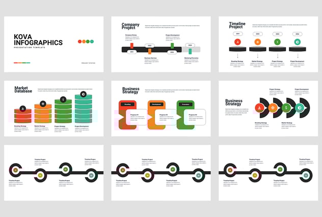 商业概念流程信息图形PPT模板 - 顶尖PPT