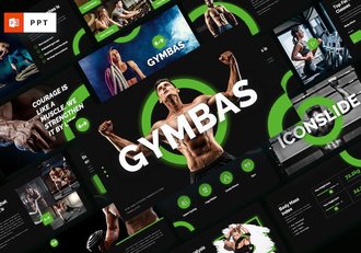 体操健身房介绍项目展示PPT模板 - 顶尖PPT
