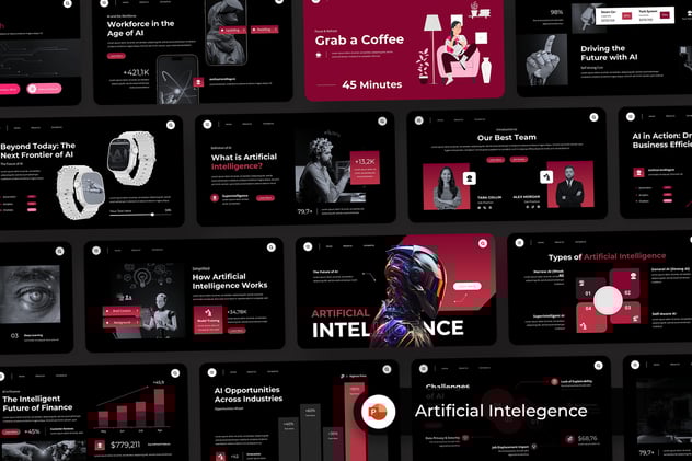 人工智能AI科技PPT模板 - 顶尖PPT