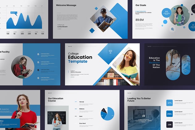 教学培训教育行业演示PPT模板 - 顶尖PPT