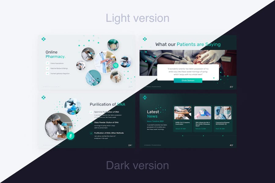 医疗医学研究医学团队展示医疗主题PPT模板 - 顶尖PPT
