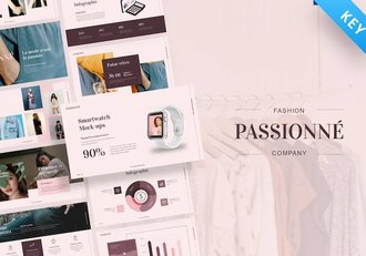 激情时尚文艺唯美风格keynote模板 - 顶尖PPT