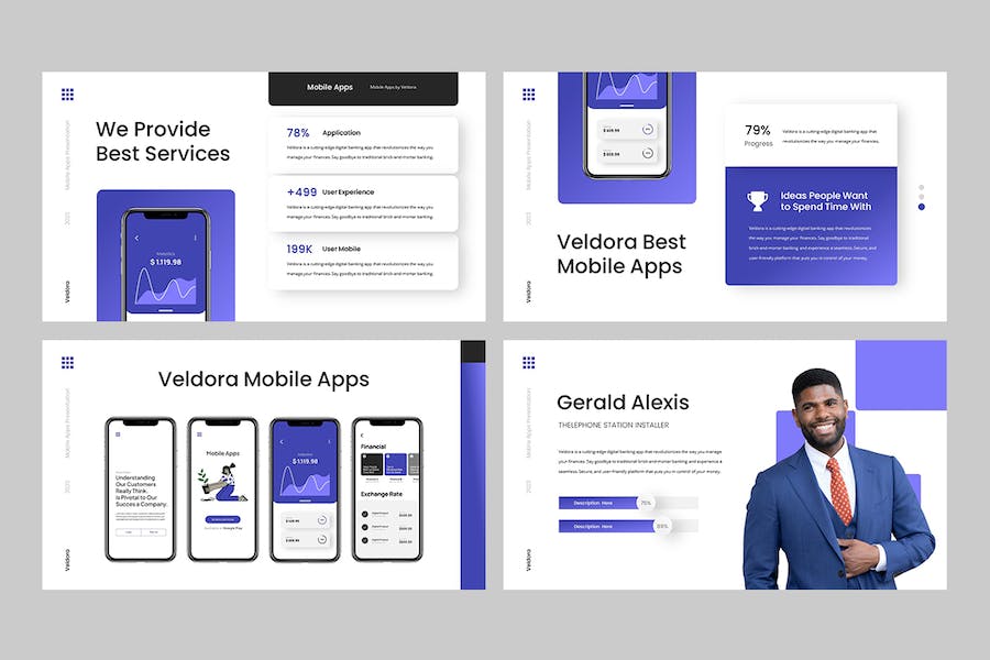 移动应用介绍主题演讲展示Keynote模板 - 顶尖PPT