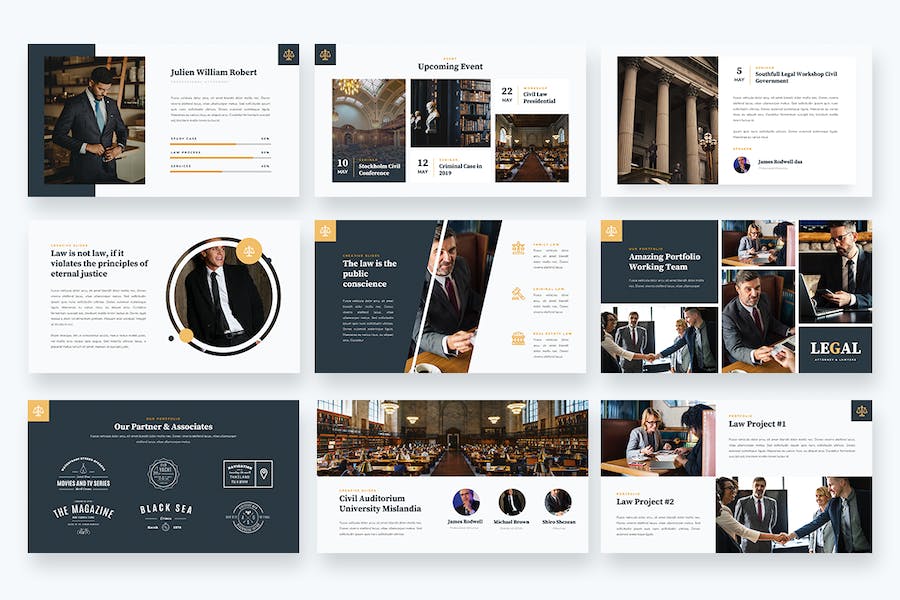 法律声明律师PowerPoint模板 - 顶尖PPT