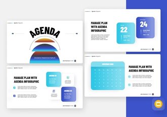 可视化议程信息图形PPT模板 - 顶尖PPT