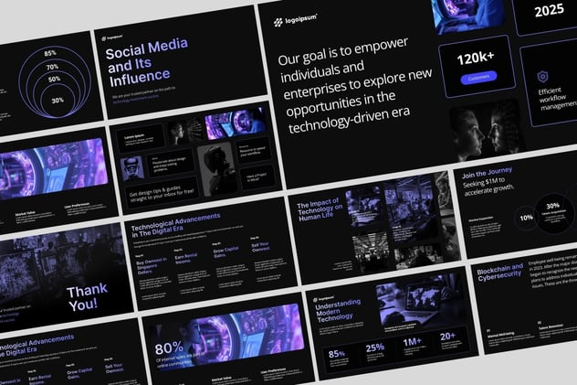 AI科学技术论文研究Keynote模板 - 顶尖PPT