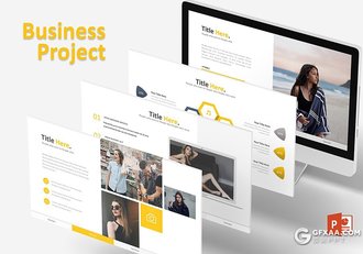 30页5种配色精美商务风格年终工作计划ppt模板 - 顶尖PPT