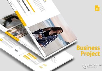 30页5种配色精美商务风格年终工作计划Google slides模板 - 顶尖PPT