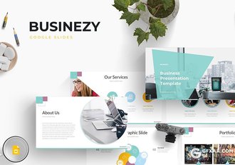 31页多色搭配设计欧美商务工作总结汇报Google slides模板 5种配色方案 - 顶尖PPT