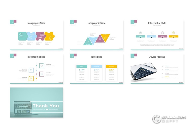 31页多色搭配设计欧美商务工作总结汇报ppt模板 5种配色方案 - 顶尖PPT