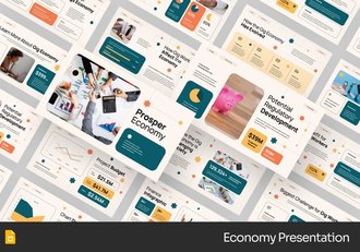 市场消费经济结果汇报PPT模板 - 顶尖PPT